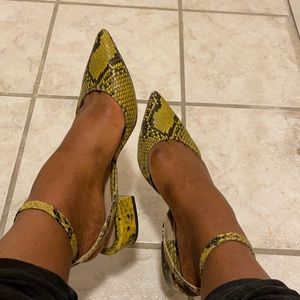 Snake skin shoes